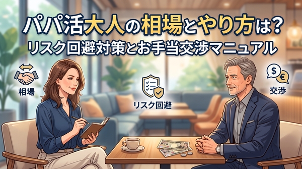 パパ活大人の相場とやり方は?リスク回避対策とお手当交渉マニュアル